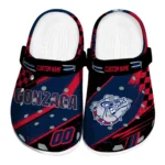 Gonzaga Bulldogs Clogs - Custom Checkered Streaks Blue Black 1 gonzaga-bulldogs-clog-custom-checkered-streaks-blue-black-best-selling.webp