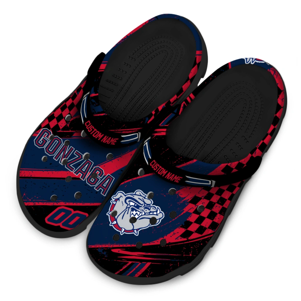 gonzaga-bulldogs-clog-custom-checkered-streaks-blue-black-latest-model.webp