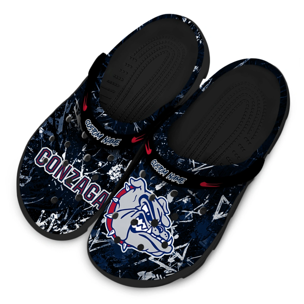 gonzaga-bulldogs-clog-custom-graffiti-burst-blue-black-latest-model.webp