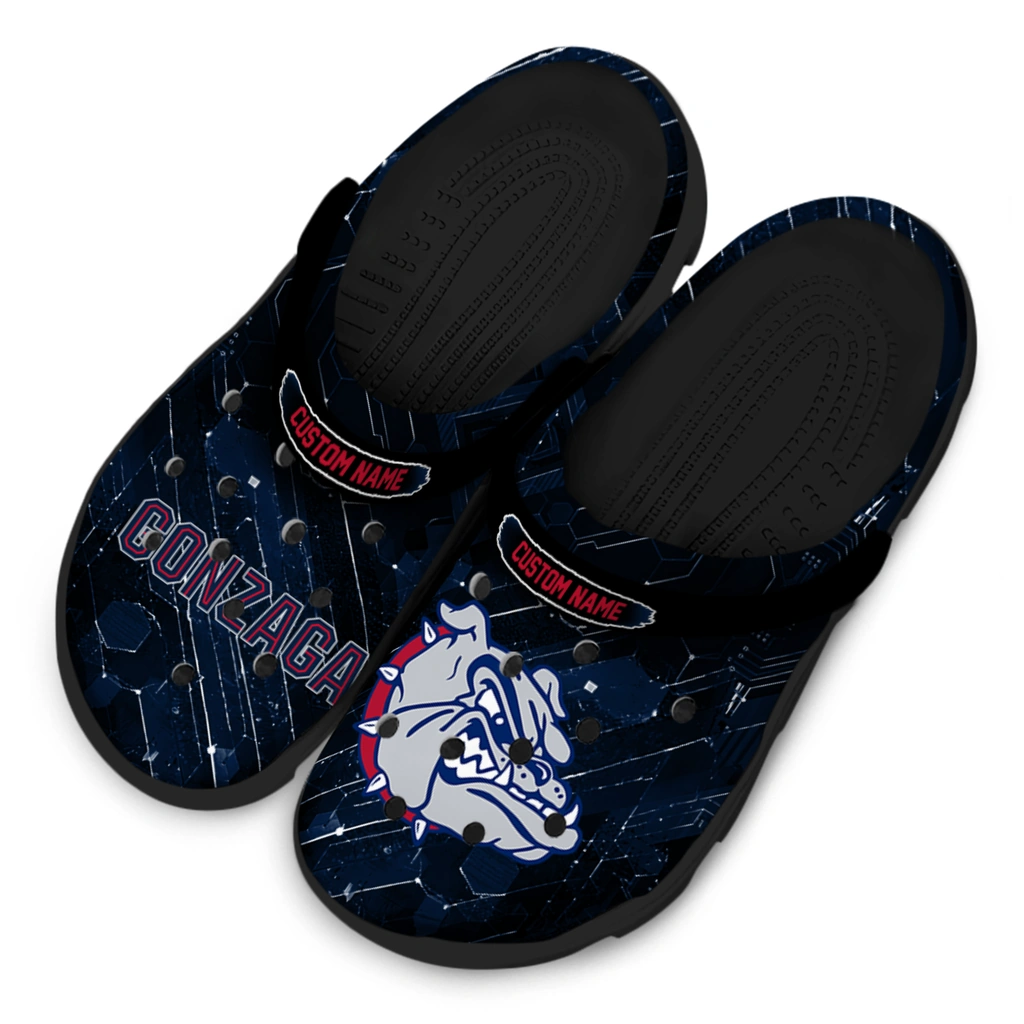 gonzaga-bulldogs-clog-customized-circuit-geometry-blue-black-latest-model.webp