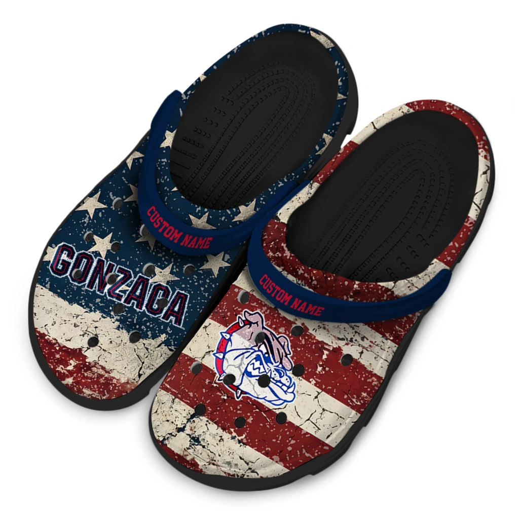 gonzaga-bulldogs-clog-customized-distressed-stripes-blue-red-blue-latest-model.webp