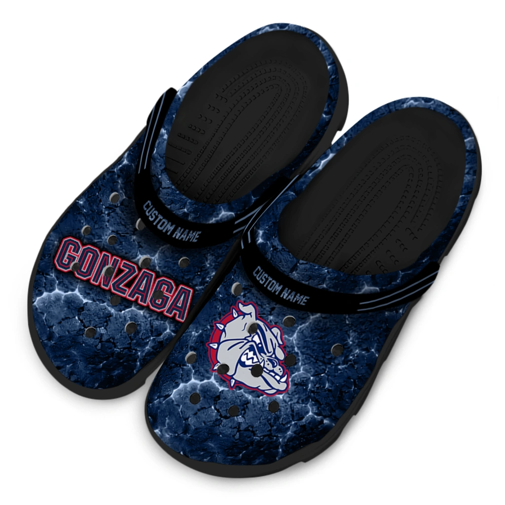 gonzaga-bulldogs-clog-personalized-cracked-energy-blue-black-latest-model.webp