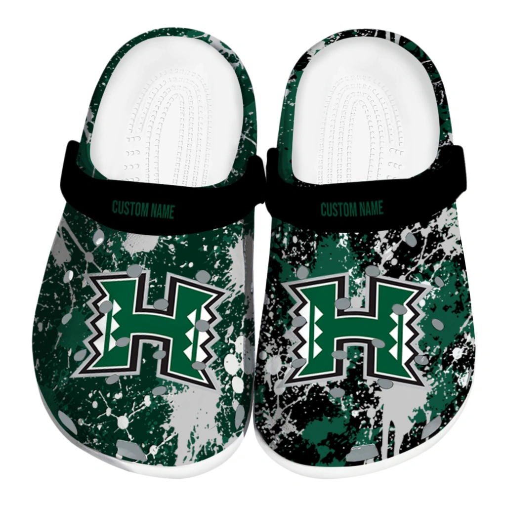 hawaii-rainbow-warriors-clog-custom-splatter-splash-green-black-best-selling.webp hawaii rainbow warriors clog custom splatter splash green black best selling
