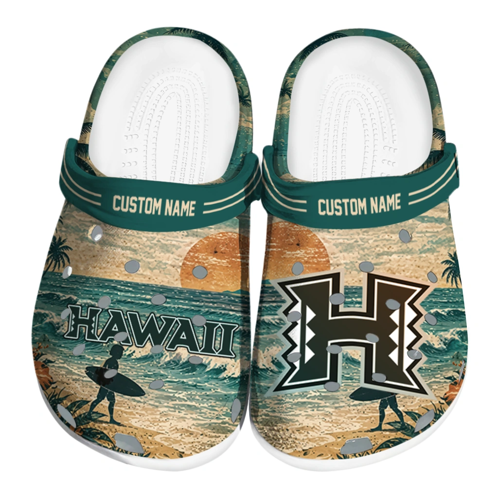 hawaii-rainbow-warriors-clog-custom-wave-scene-fir-green-best-selling.webp hawaii rainbow warriors clog custom wave scene fir green best selling