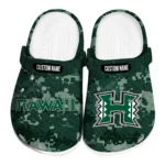 Hawaii Rainbow Warriors Clogs - Personalized Digital Camo Green 1 hawaii-rainbow-warriors-clog-personalized-digital-camo-green-best-selling.webp