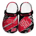 Houston Cougars Clogs - Custom Circuit Geometry Red Black 1 Houston Cougars Clogs – Custom Circuit Geometry Red Black 1