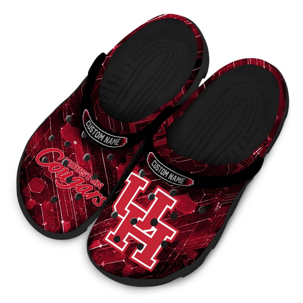 houston-cougars-clog-custom-circuit-geometry-red-black-latest-model.webp