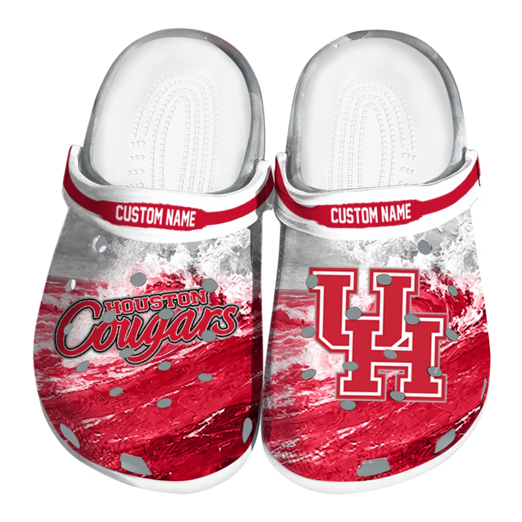 houston-cougars-clog-personalized-wave-swirl-red-white-best-selling.webp houston cougars clog personalized wave swirl red white best selling