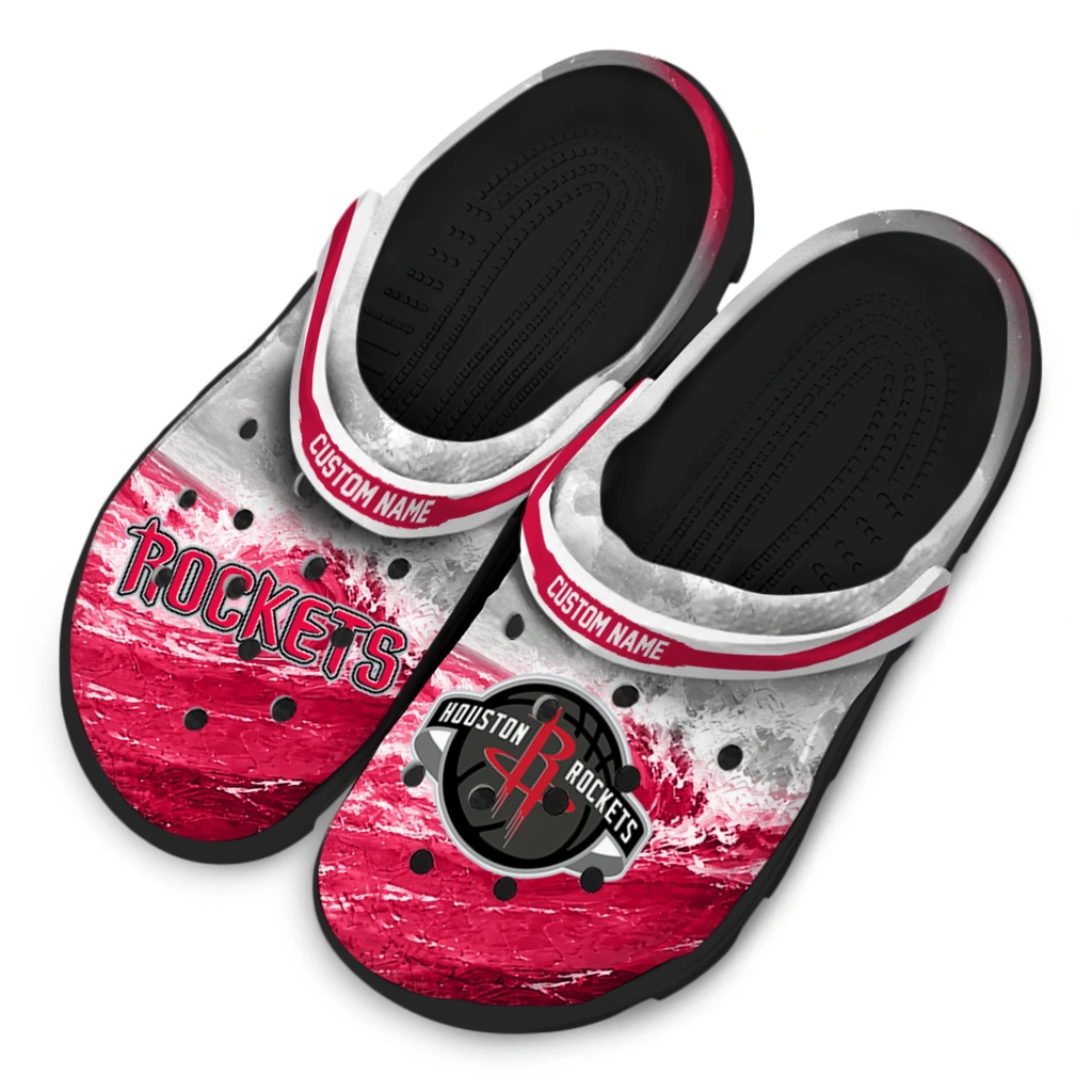 houston-rockets-clog-customized-wave-swirl-red-white-latest-model.webp