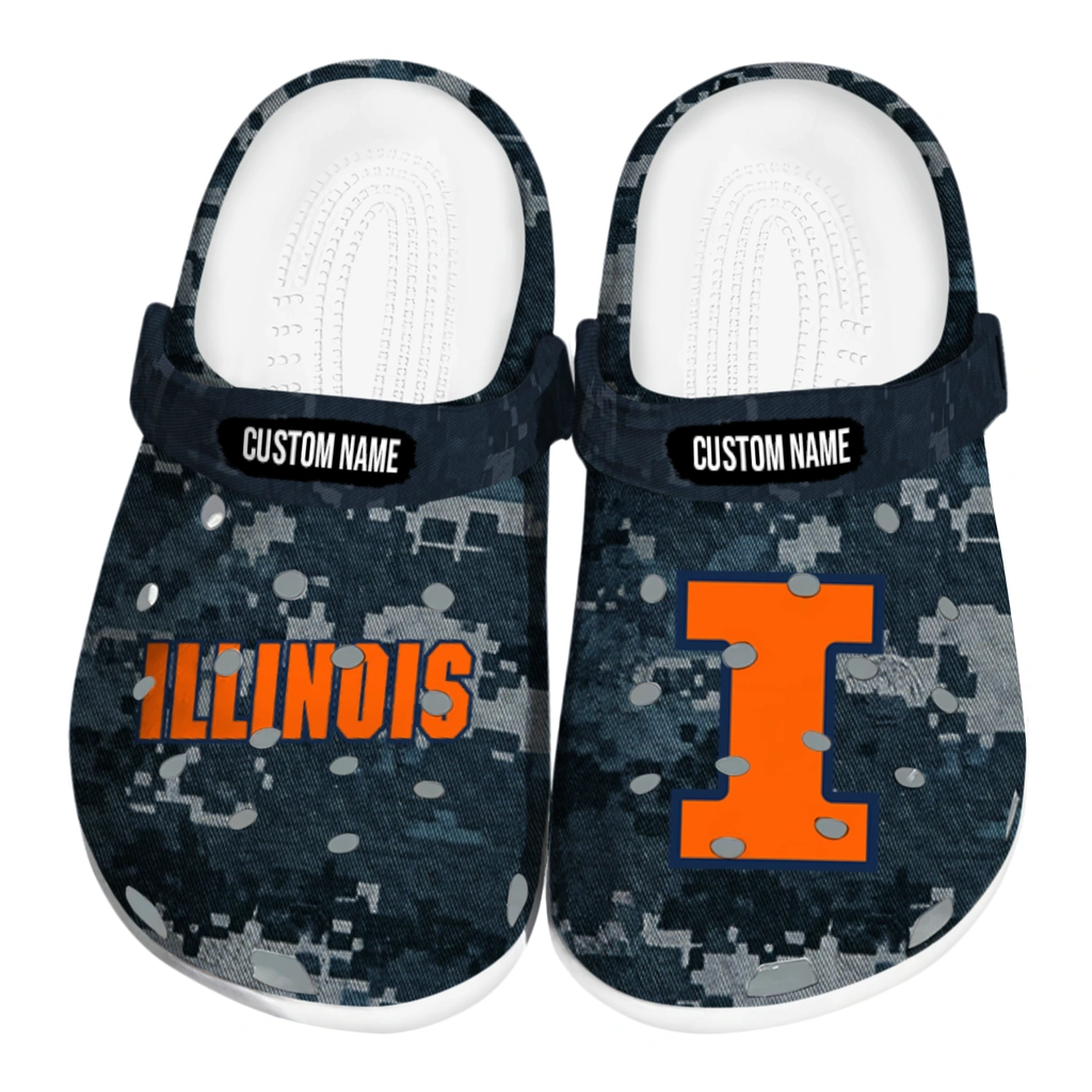 illinois-fighting-illini-clog-personalized-digital-camo-blue-best-selling.webp illinois fighting illini clog personalized digital camo blue best selling