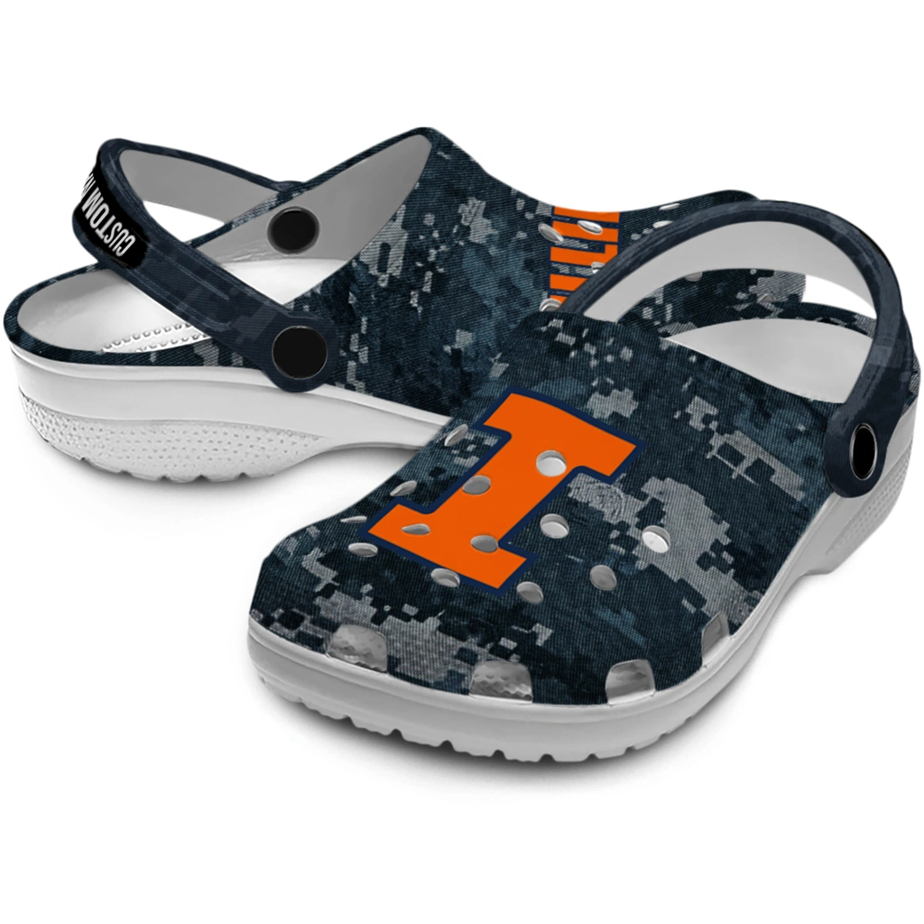 illinois-fighting-illini-clog-personalized-digital-camo-blue-high-quality.webp