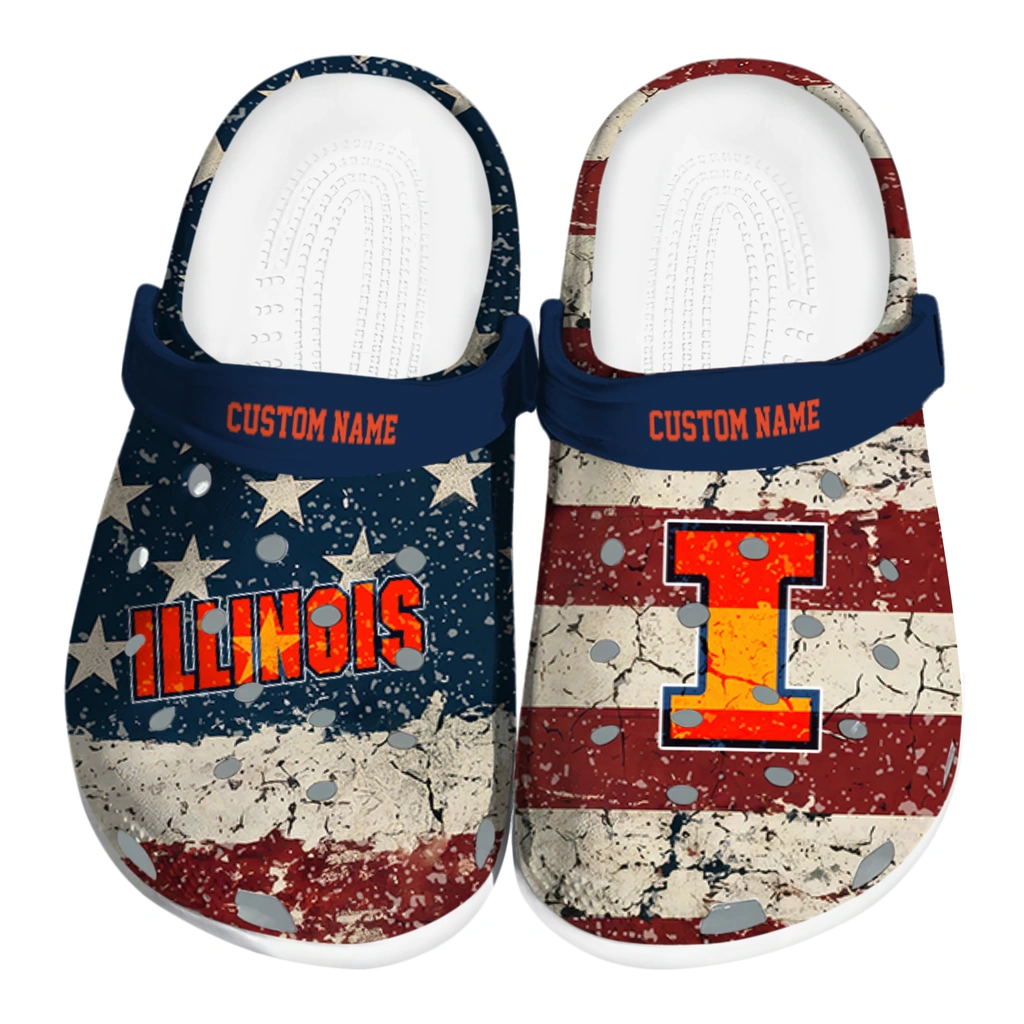 illinois-fighting-illini-clog-personalized-distressed-stripes-blue-red-blue-best-selling.webp illinois fighting illini clog personalized distressed stripes blue red blue best selling