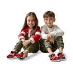 Indiana Hoosiers Clogs – Customized Circuit Geometry Red Black 1