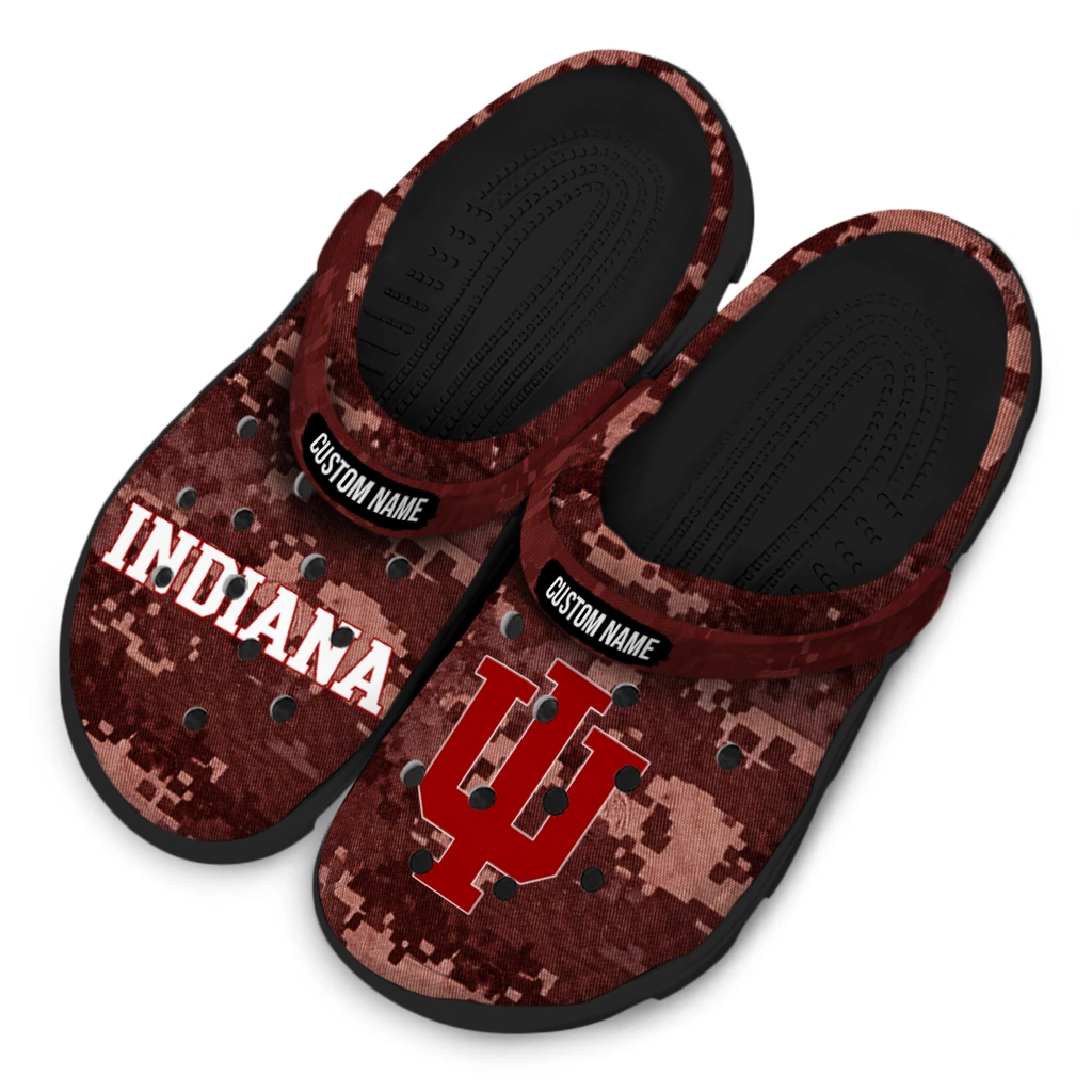 indiana-hoosiers-clog-customized-digital-camo-red-latest-model.webp