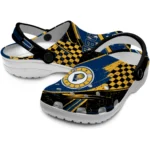 Indiana Pacers Clogs – Custom Circuit Geometry Blue Black 1