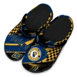 Indiana Pacers Clogs – Custom Circuit Geometry Blue Black 1