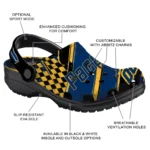 Indiana Pacers Clogs – Custom Circuit Geometry Blue Black 1