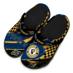 indiana-pacers-clog-personalized-checkered-streaks-blue-black-best-selling.webp