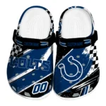 Indianapolis Colts Clogs - Custom Circuit Geometry Blue Black 1 Indianapolis Colts Clogs – Custom Circuit Geometry Blue Black 1
