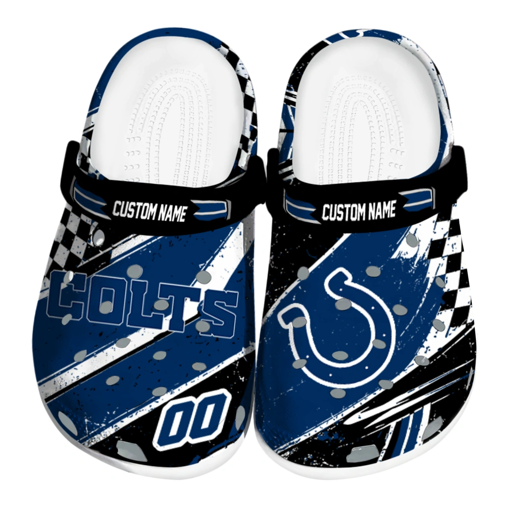 indianapolis-colts-clog-personalized-checkered-streaks-blue-black-best-selling.webp indianapolis colts clog personalized checkered streaks blue black best selling