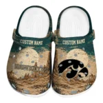 Iowa Hawkeyes Clogs - Custom Cracked Landscape Fir Green Beige 1 iowa-hawkeyes-clog-custom-cracked-landscape-fir-green-beige-best-selling.webp