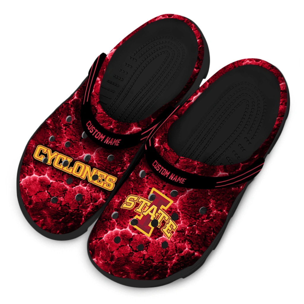 iowa-state-cyclones-clog-custom-cracked-energy-red-black-latest-model.webp