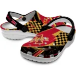 Iowa State Cyclones Clogs – Personalized Circuit Geometry Red Black 1