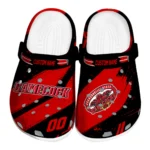 Jacksonville State Gamecocks Clogs - Customized Checkered Streaks Red Black 1 Jacksonville State Gamecocks Clogs – Customized Checkered Streaks Red Black 1