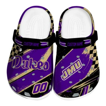 James Madison Dukes Clogs - Custom Circuit Geometry Purple Black