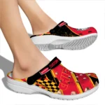 Kansas City Chiefs Clogs – Customized Checkered Streaks Red Black 1