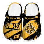 Kennesaw State Owls Clogs - Custom Circuit Geometry Gold Black 1 Kennesaw State Owls Clogs – Custom Circuit Geometry Gold Black 1