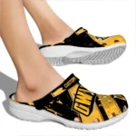 Kennesaw State Owls Clogs – Custom Circuit Geometry Gold Black 1