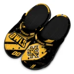 Kennesaw State Owls Clogs – Custom Circuit Geometry Gold Black 1