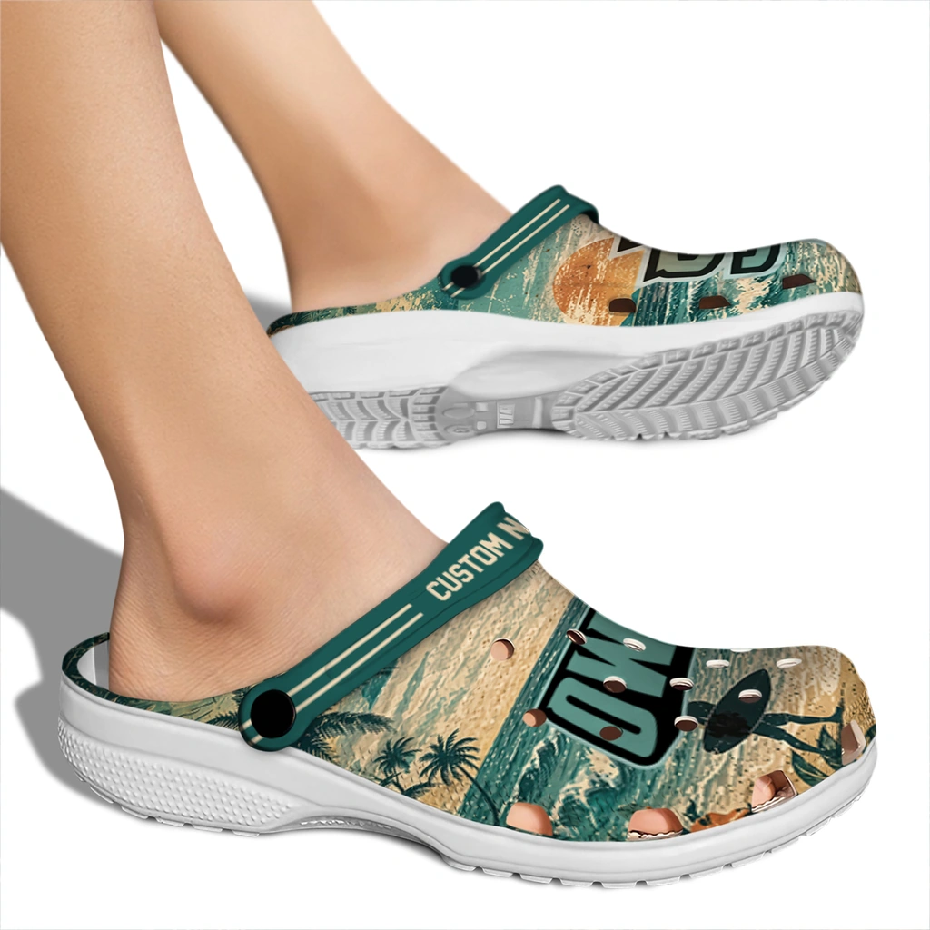 kennesaw-state-owls-clog-customized-wave-scene-fir-green-fashion-forward.webp