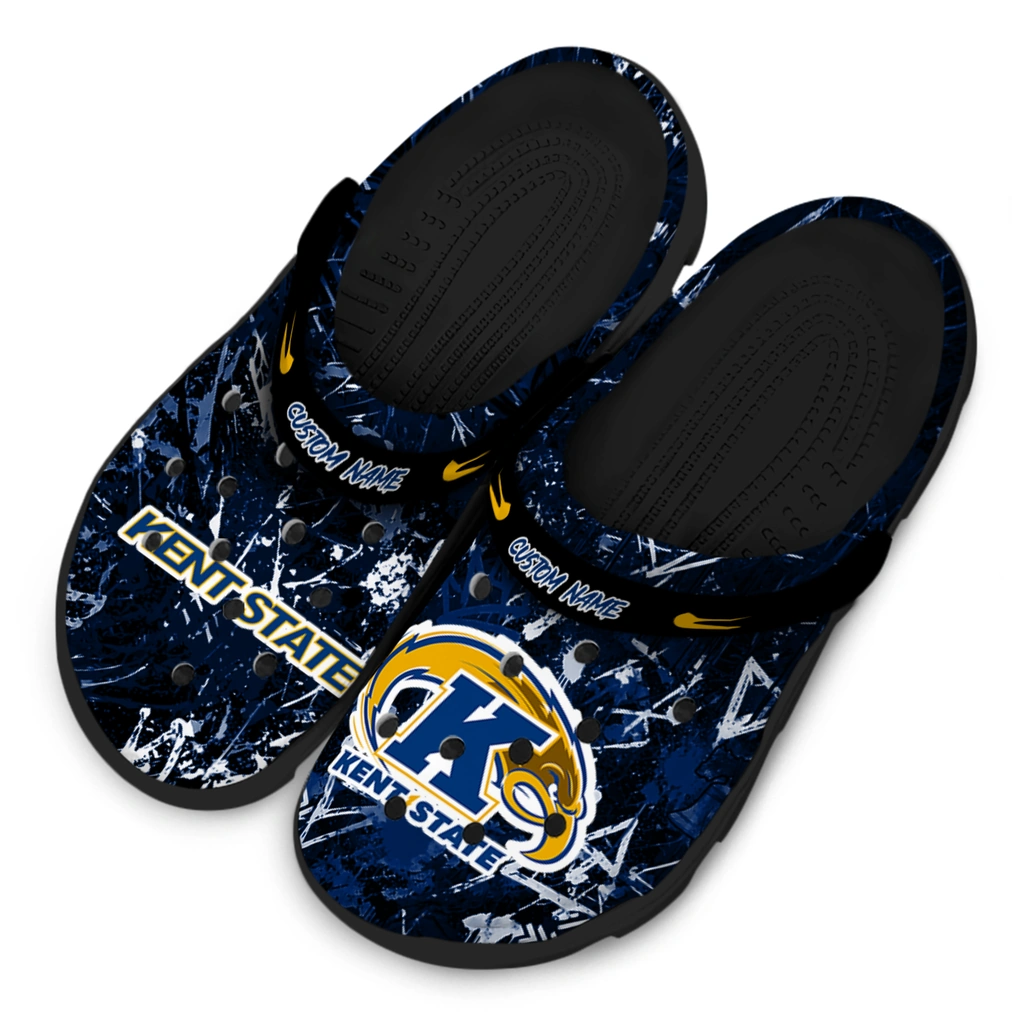 kent-state-golden-flashes-clog-customized-graffiti-burst-navy-blue-black-latest-model.webp