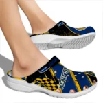 Kent State Golden Flashes Clogs – Personalized Circuit Geometry Navy Blue Black 1