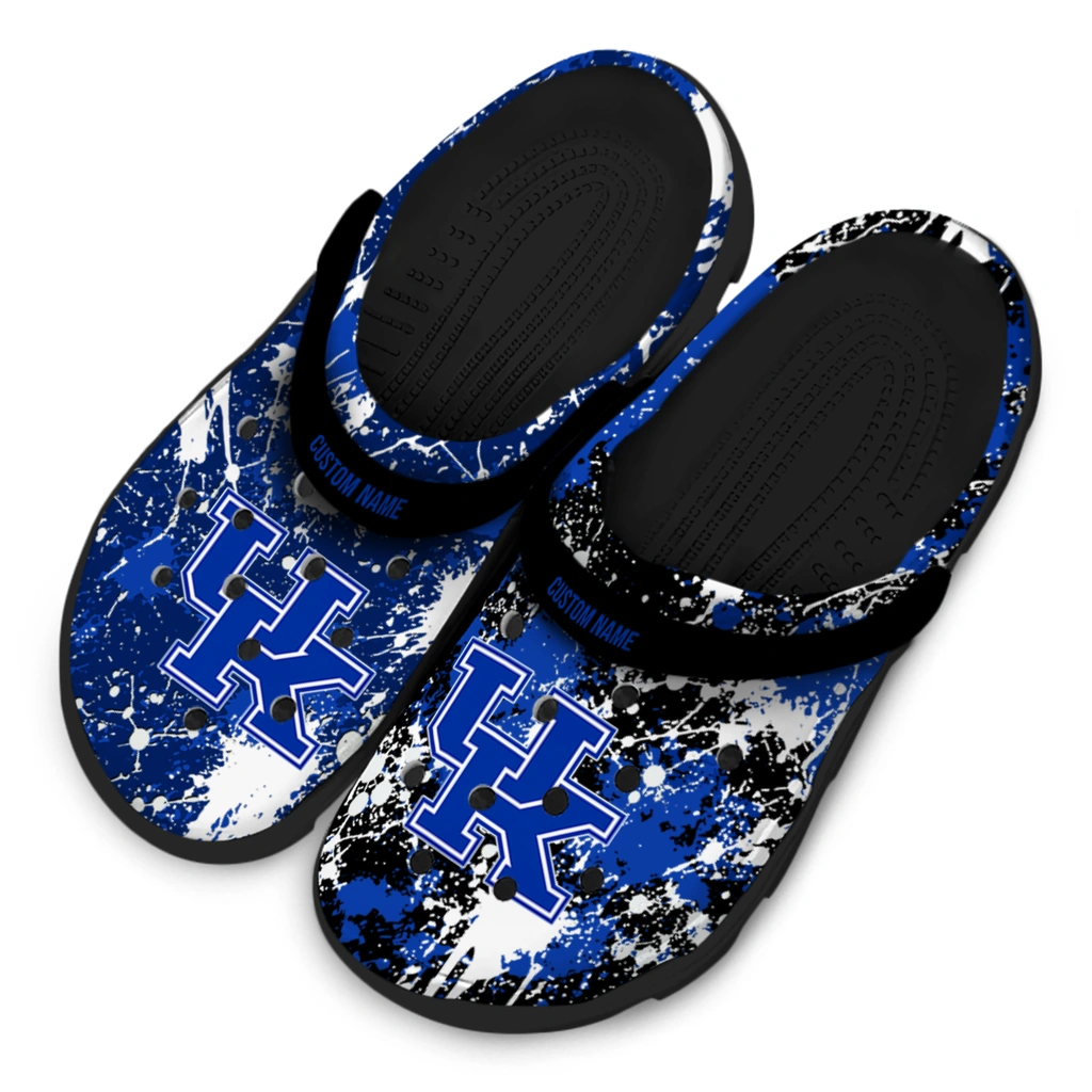 kentucky-wildcats-clog-custom-splatter-splash-blue-black-latest-model.webp