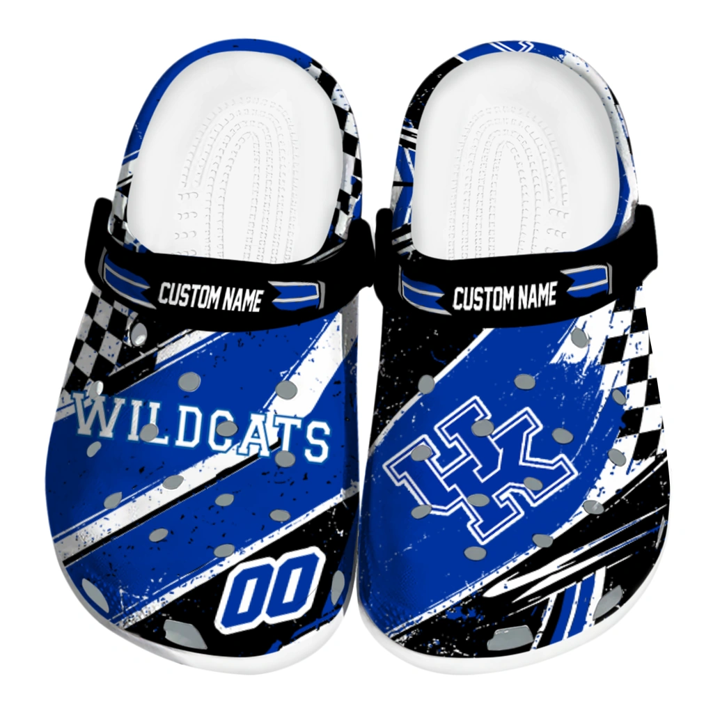 kentucky-wildcats-clog-customized-checkered-streaks-blue-black-best-selling.webp kentucky wildcats clog customized checkered streaks blue black best selling