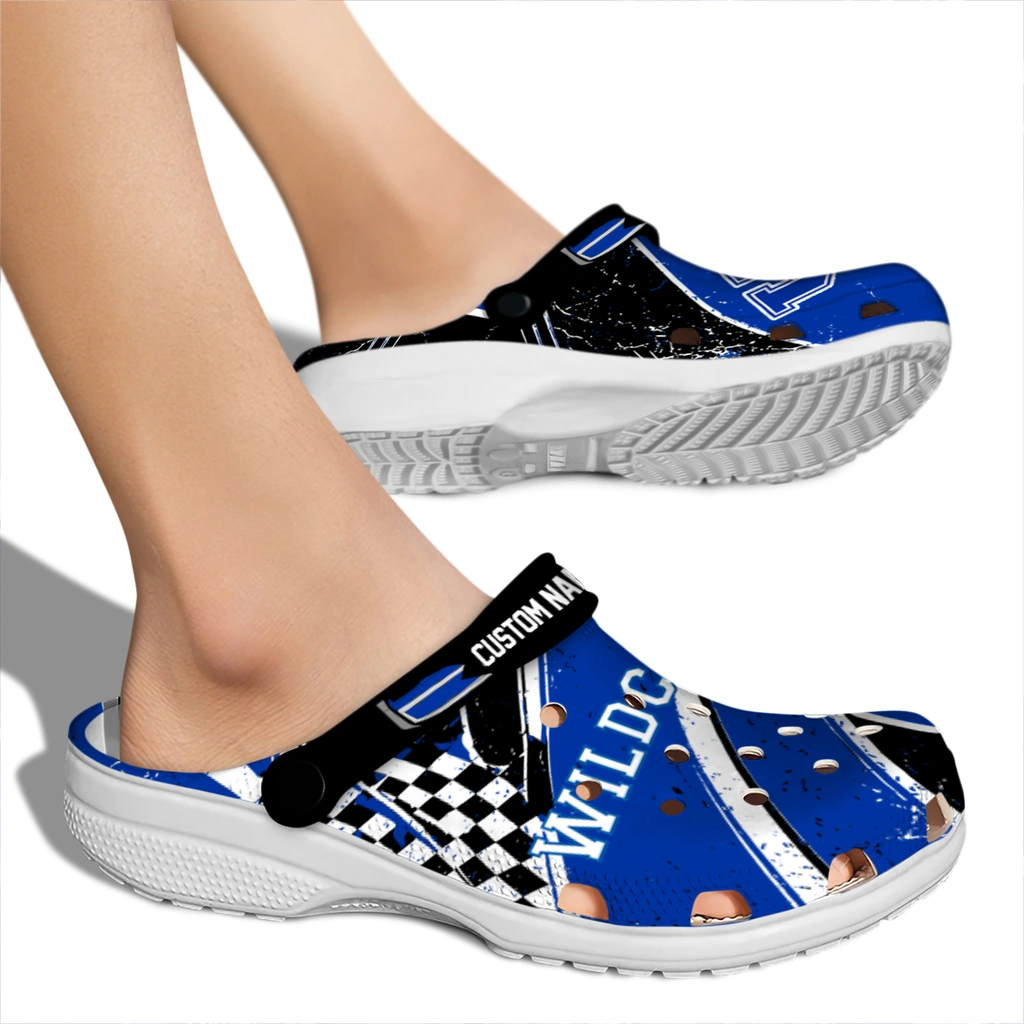 kentucky-wildcats-clog-customized-checkered-streaks-blue-black-fashion-forward.webp