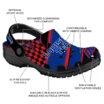 LA Tech Clogs – Customized Circuit Geometry Blue Black 1