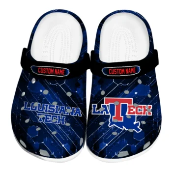 LA Tech Clogs - Customized Circuit Geometry Blue Black