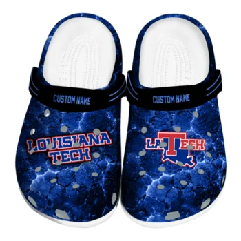 LA Tech Clogs - Personalized Cracked Energy Blue Black
