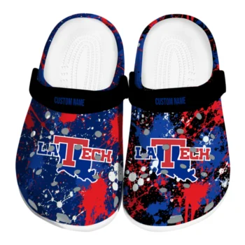 LA Tech Clogs - Personalized Splatter Splash Blue Black