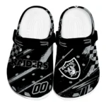 Las Vegas Raiders Clogs - Custom Circuit Geometry Black 1 Las Vegas Raiders Clogs – Custom Circuit Geometry Black 1