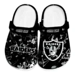 Las Vegas Raiders Clogs - Personalized Graffiti Burst Black 1 las-vegas-raiders-clog-personalized-graffiti-burst-black-best-selling.webp