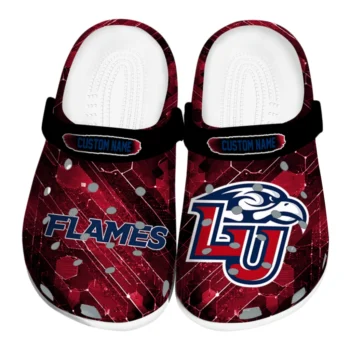 Liberty Flames Clogs - Customized Circuit Geometry Red Black