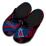 Los Angeles Angels Clogs – Personalized Circuit Geometry Blue Black 1