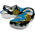 Los Angeles Chargers Clogs – Customized Circuit Geometry Blue Black 1