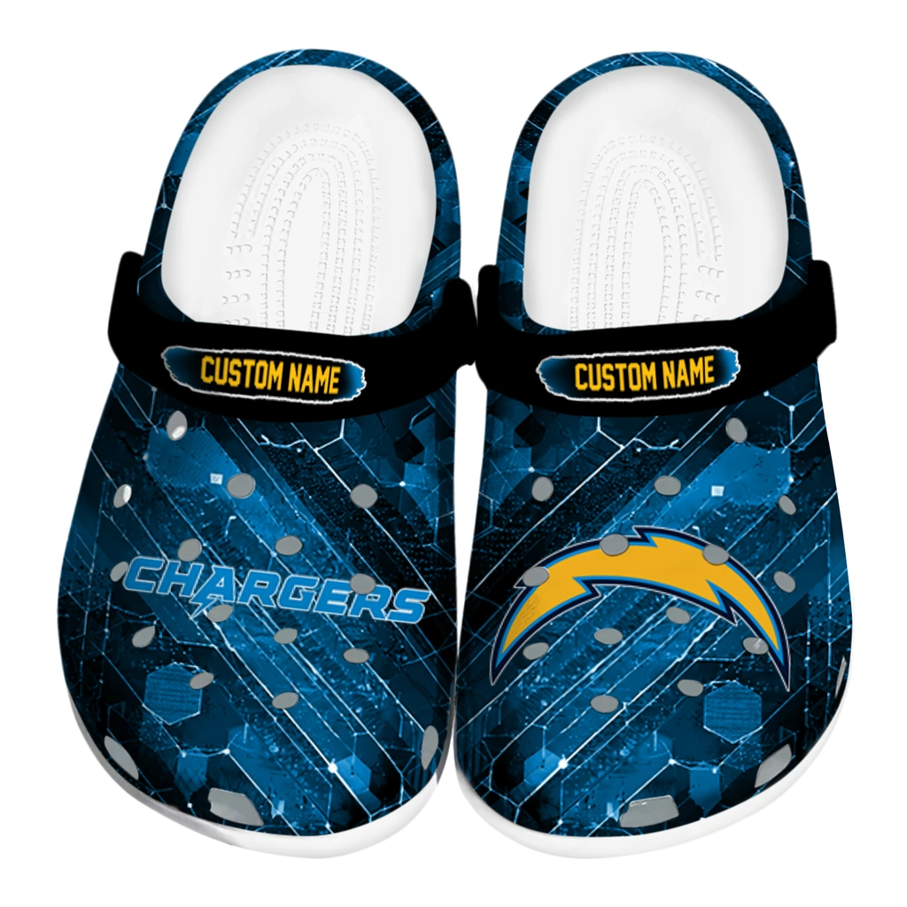 los-angeles-chargers-clog-customized-circuit-geometry-blue-black-best-selling.webp los angeles chargers clog customized circuit geometry blue black best selling