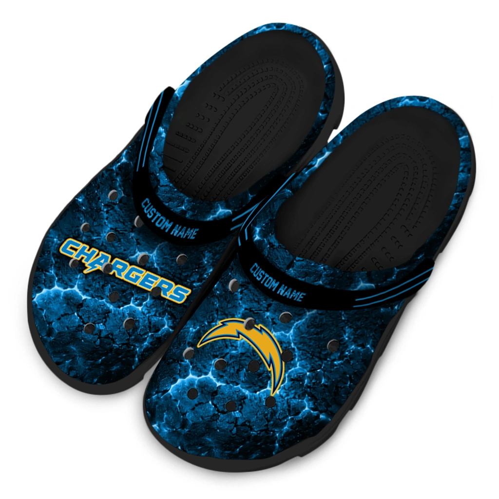 los-angeles-chargers-clog-personalized-cracked-energy-blue-black-latest-model.webp